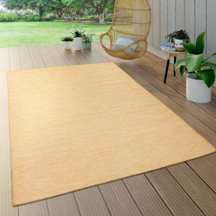 Wade Logan Serovpe Yellow Indoor/Outdoor Rug & Reviews Wayfair.co.uk